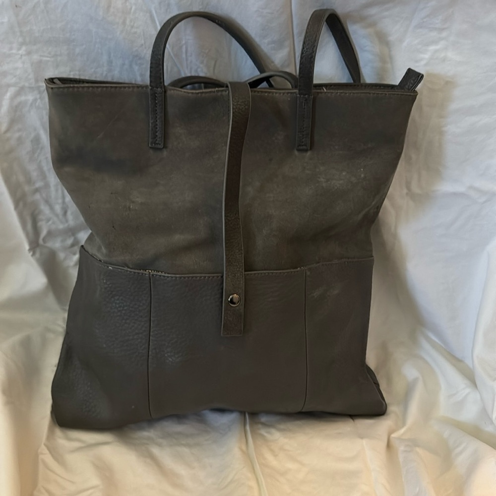 Moda Luxe Leather & Suede tote bag